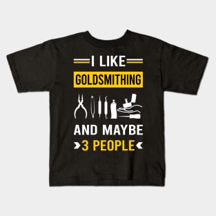 3 People Goldsmithing Goldsmith Kids T-Shirt